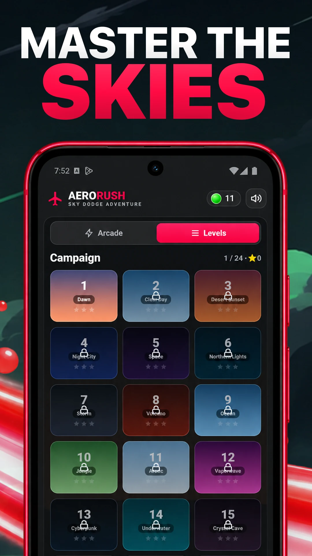 Neon Horizon Flight: Arcade screenshot