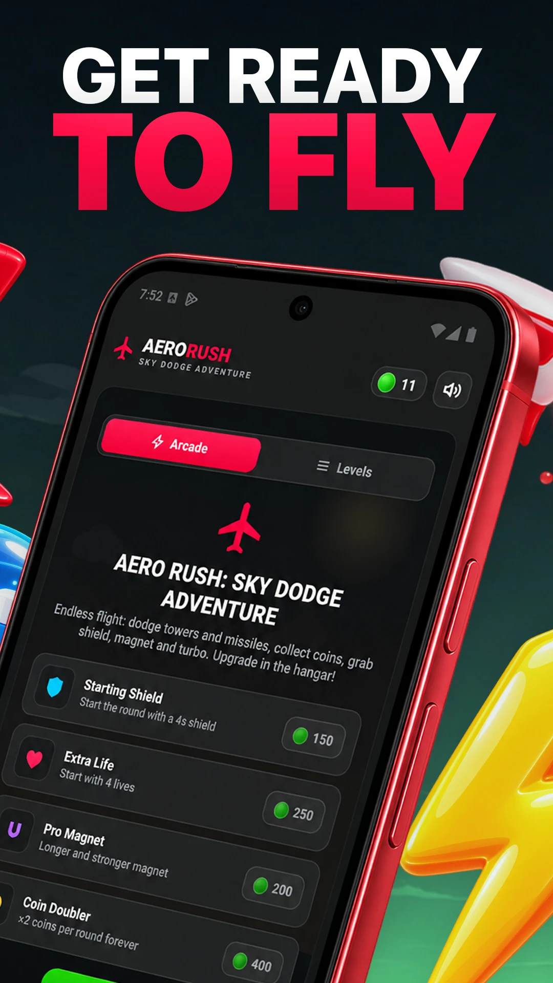 Neon Horizon Flight: Arcade screenshot